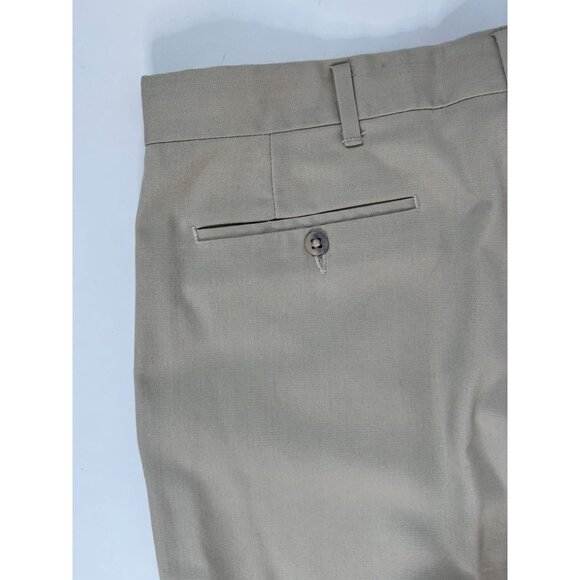 Haggar Mens Khaki Pants 36x30 Combed Cotton & Fortrel Polyester - Picture 11 of 16